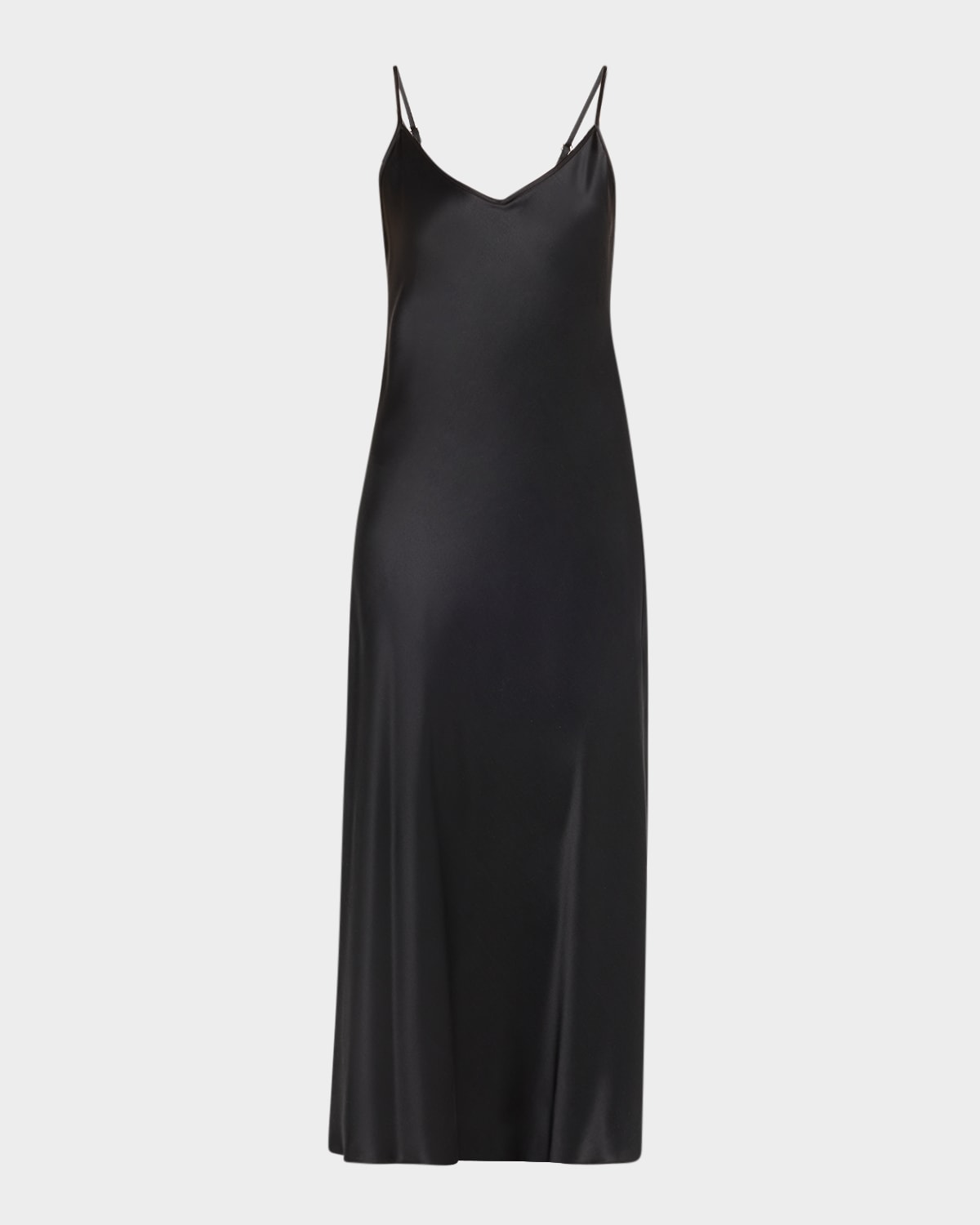 Long Silk Satin Nightgown