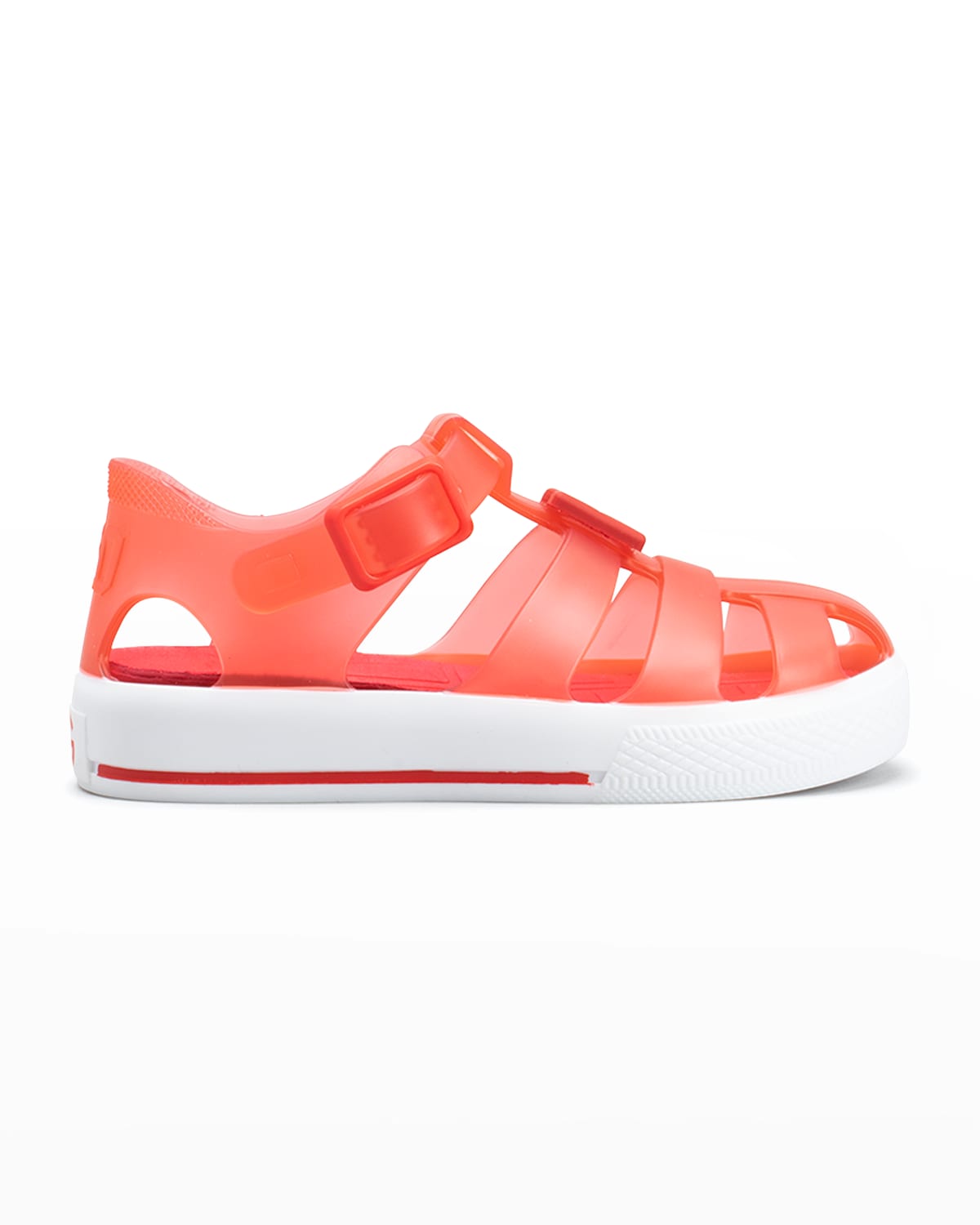 Dolce & Gabbana Girl's Logo Caged Jelly Sandals, Baby/toddler/kids In Rosso Bianco