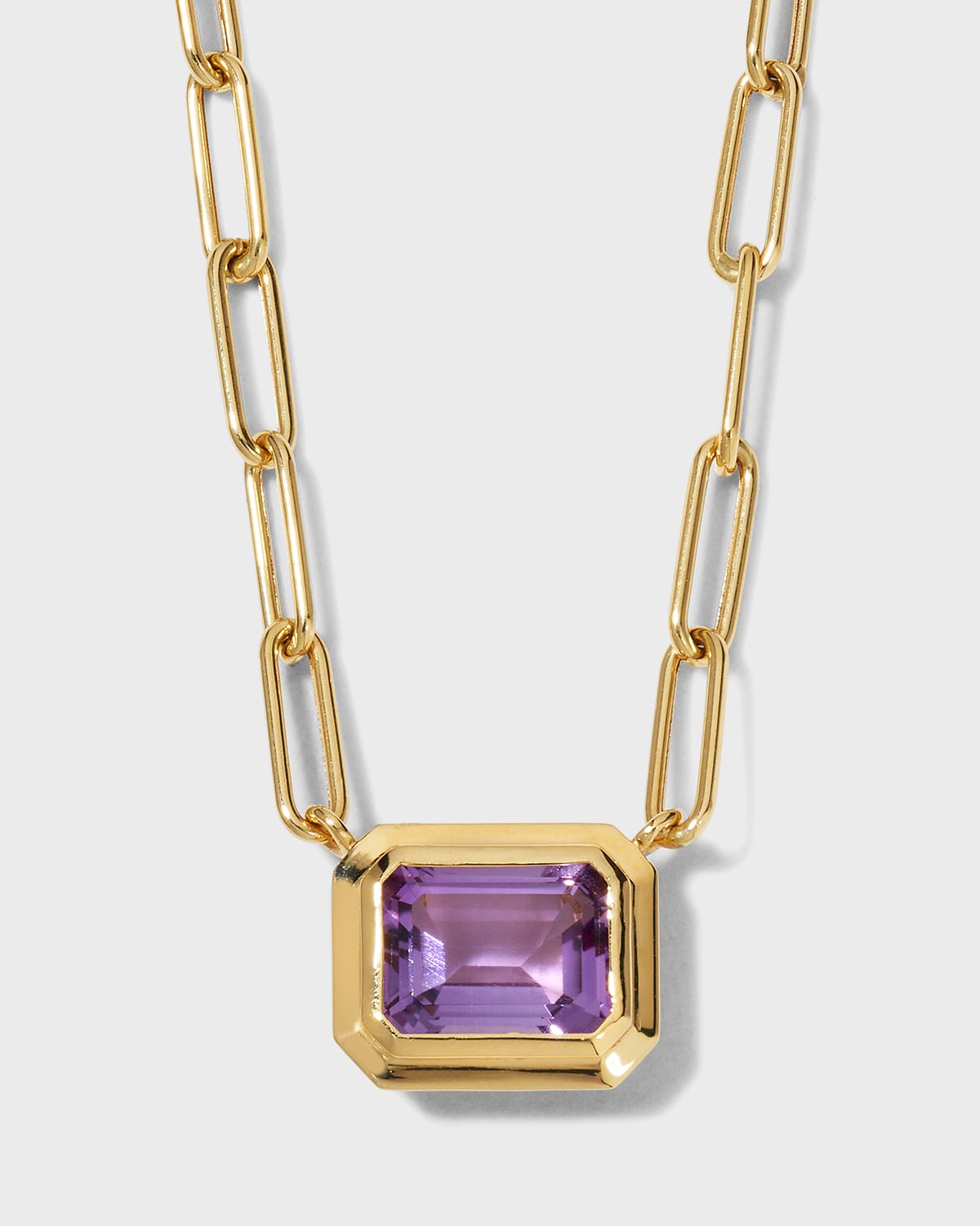 18K Manhattan Amethyst Pendant Necklace