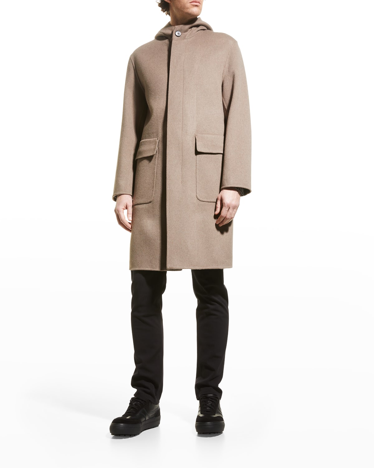 Theory hooded coat hotsell