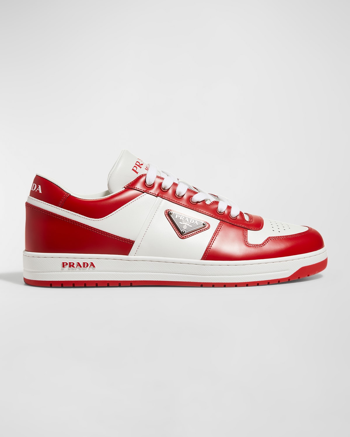 Red prada mens sneakers clearance