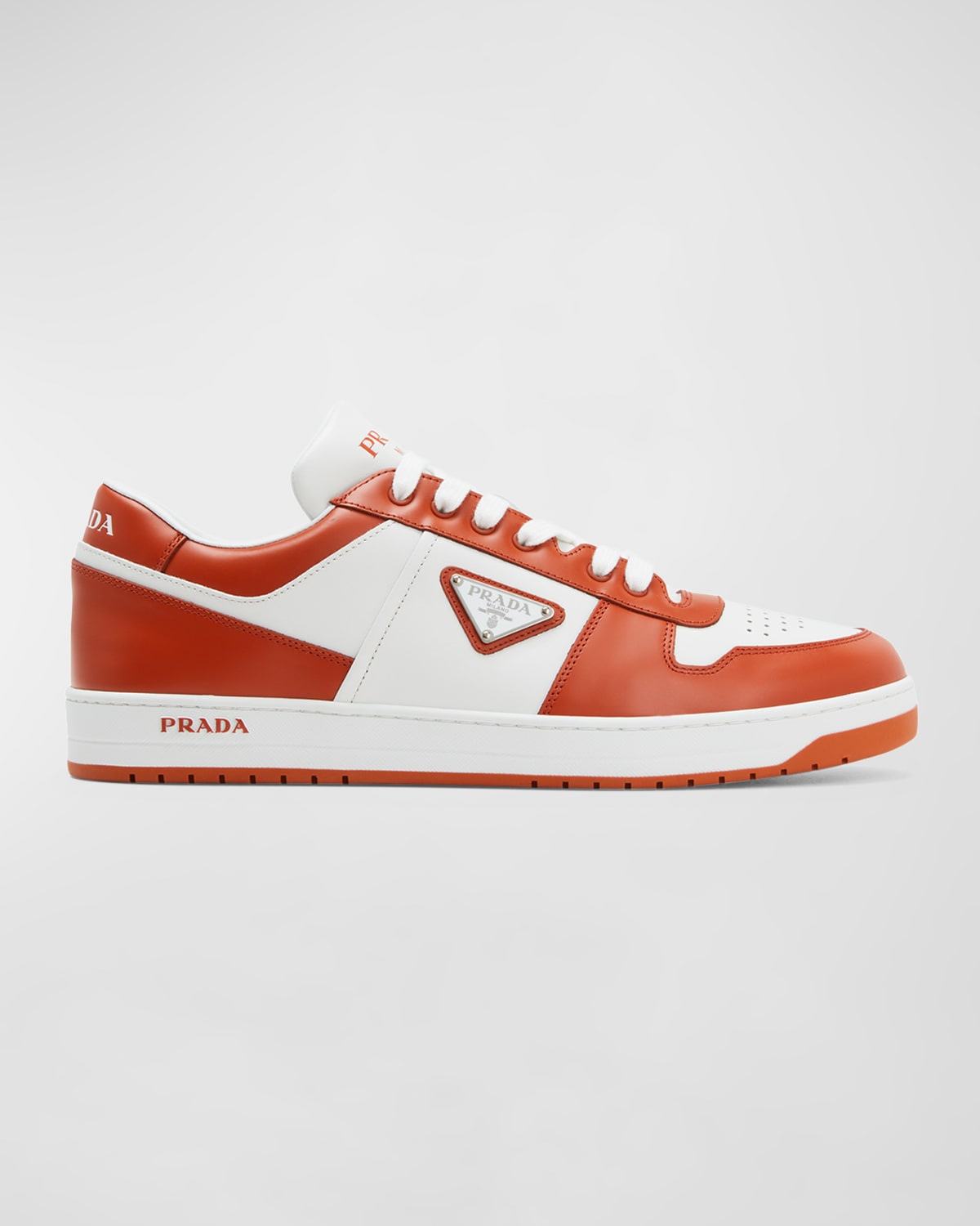Prada orange sneakers deals