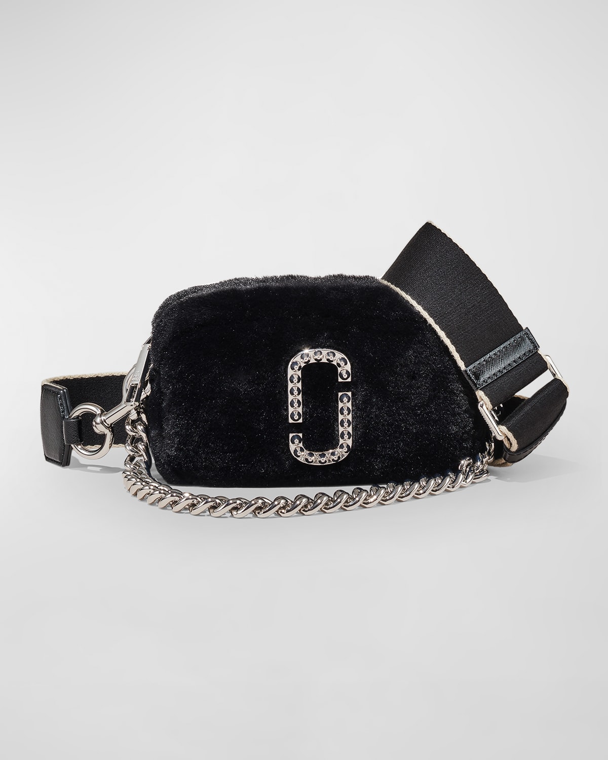 Marc Jacobs Snapshot Faux Fur Crossbody Bag In Black ModeSens