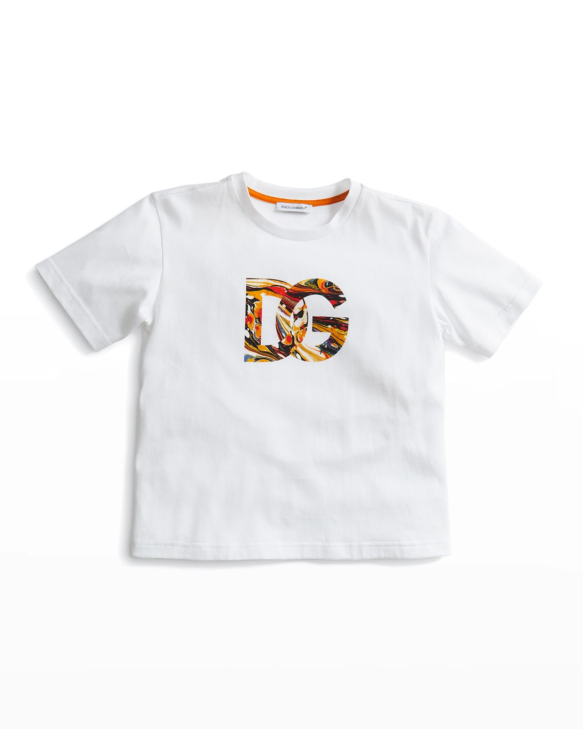Boy's Marble Logo Cotton T-Shirt, Size 4-6