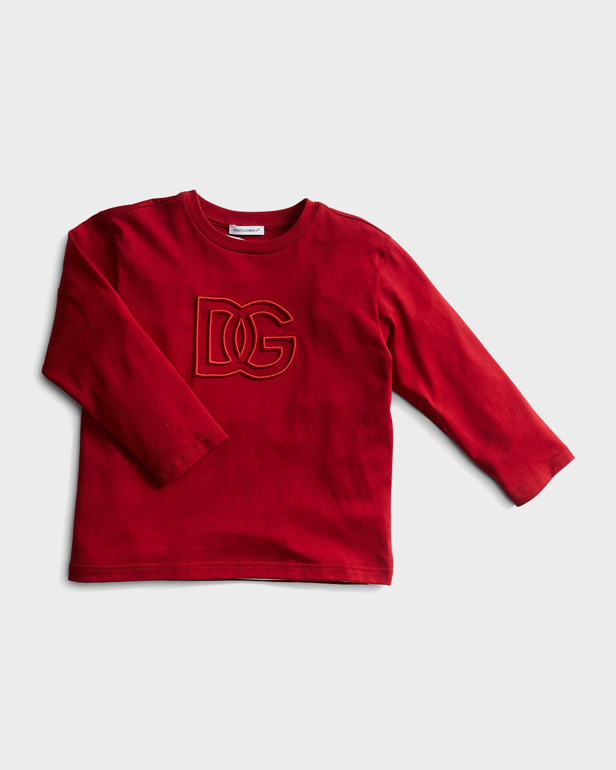 Boy's Tonal Embroidered Logo T-Shirt, Size 8-12
