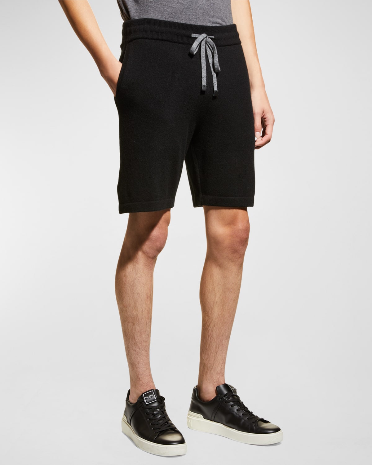 Nomad Men's Essex Cashmere Shorts In Black