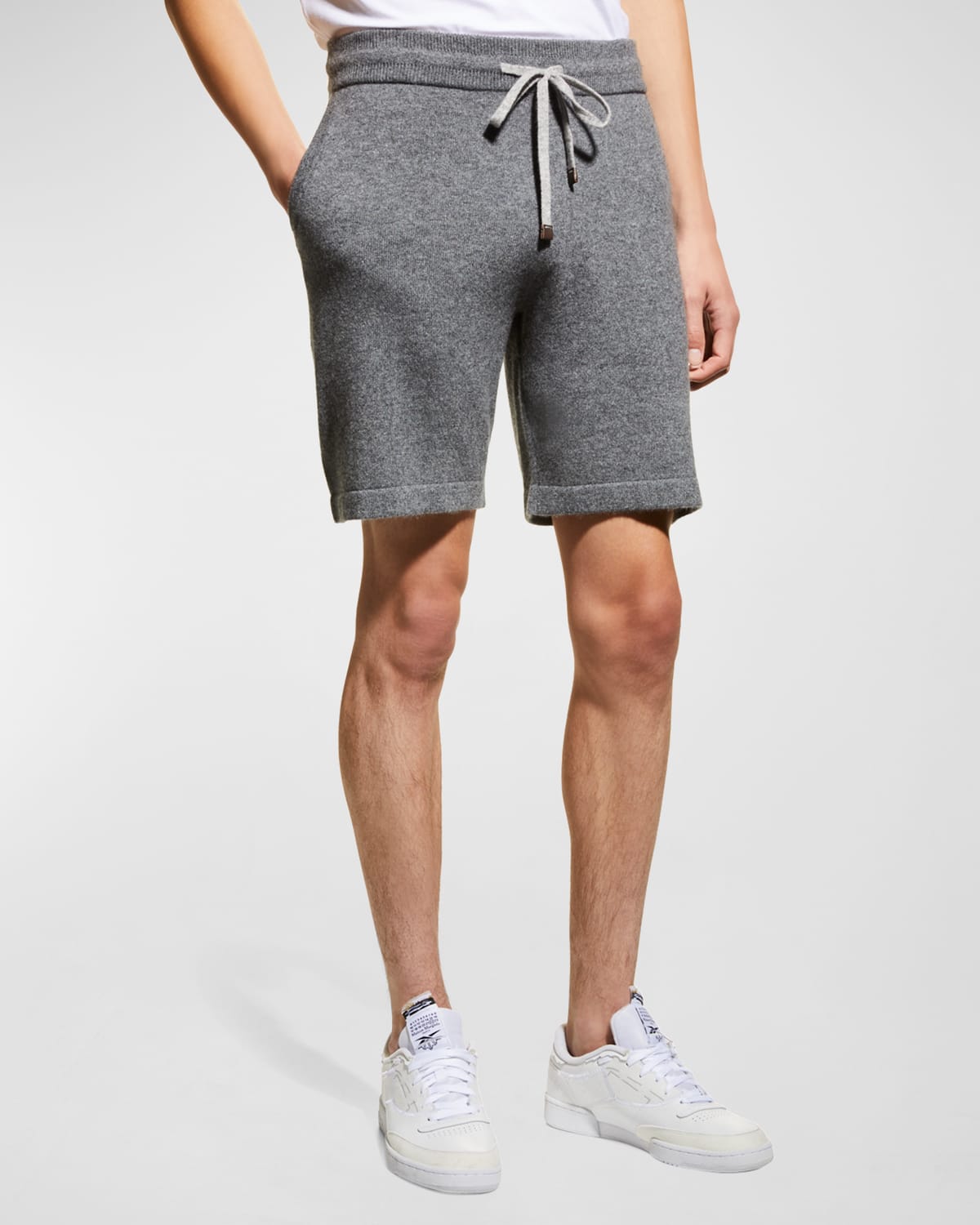 Nomad Men's Essex Cashmere Shorts In Grey