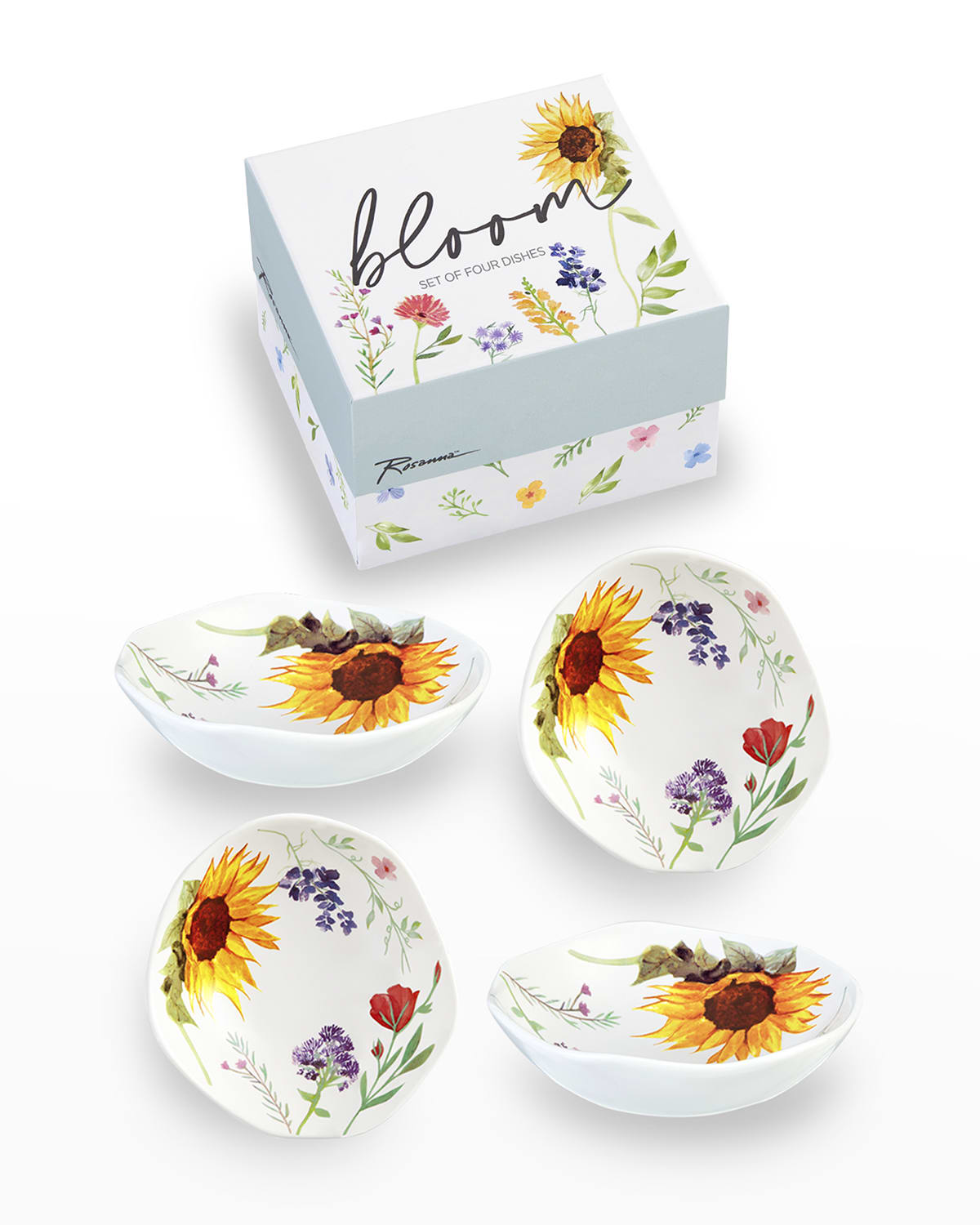Shop Rosanna Bloom Dipping Dishes, Set Of 4 In Multi
