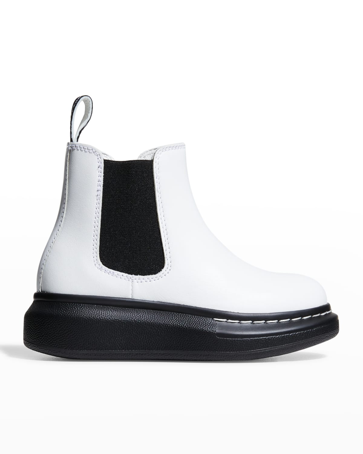 Kid's Bicolor Leather Chelsea Boots, Toddler/Kids