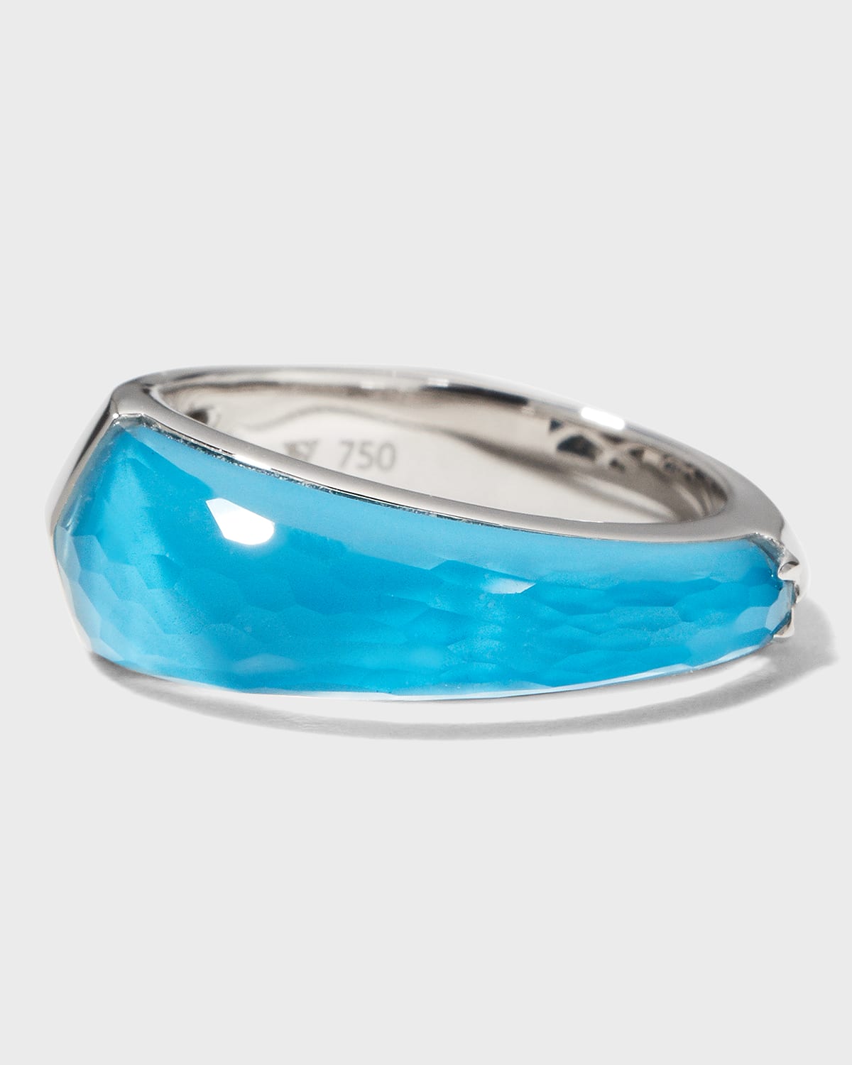 Stephen Webster Shard Stack Ring In Turquoise With Clear Quartz Crystal Haze