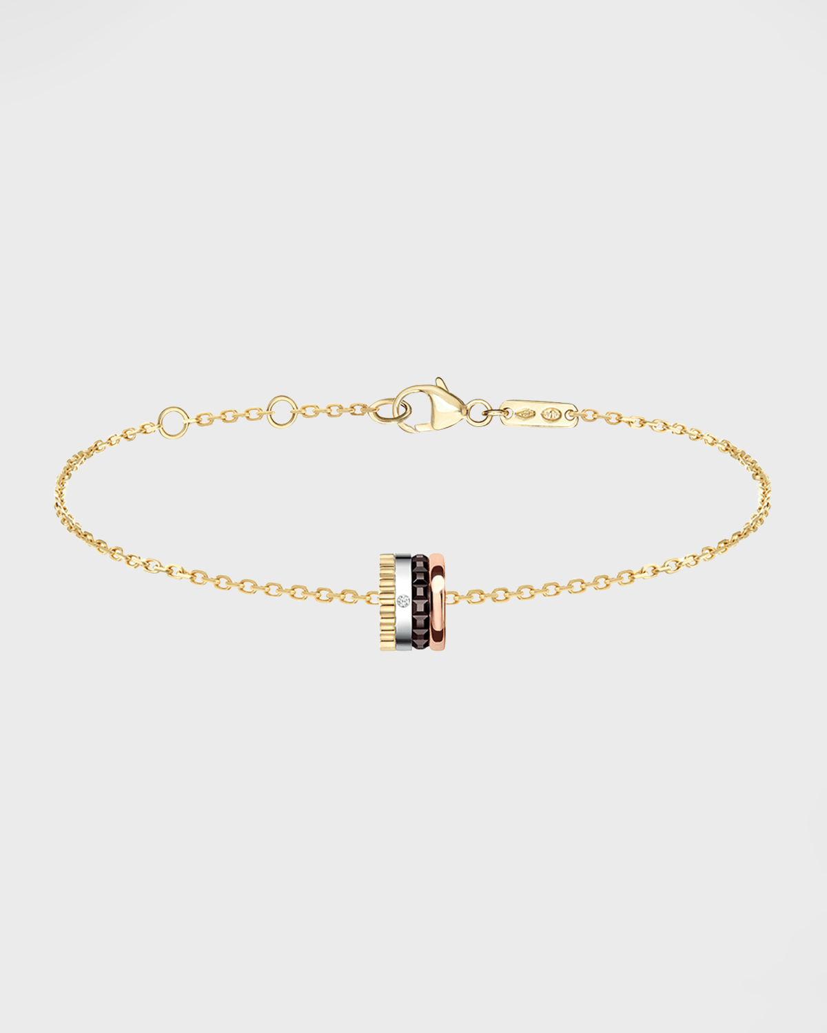 BOUCHERON QUATRE BLACK EDITION YELLOW GOLD BRACELET