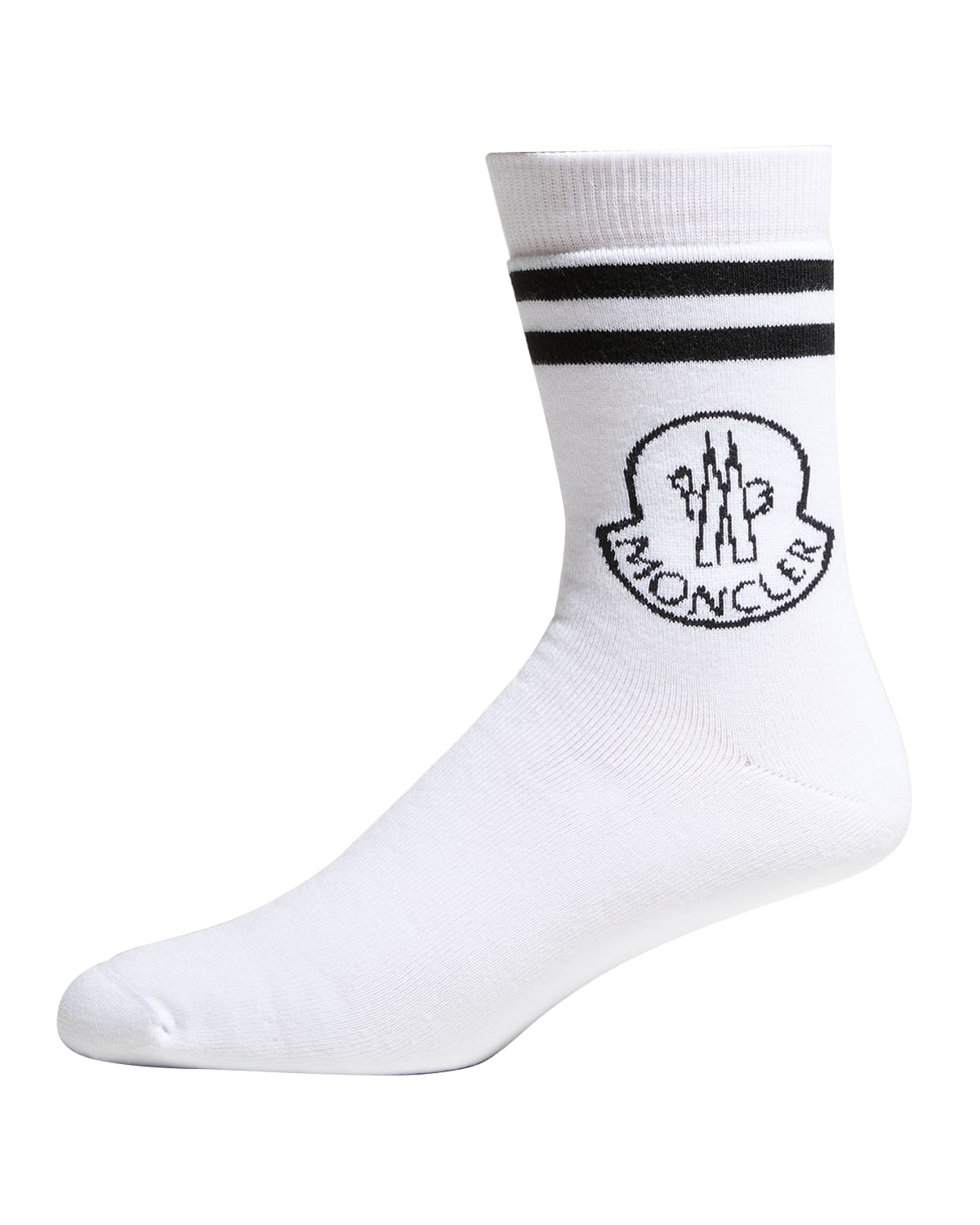 Men's Striped Logo Socks