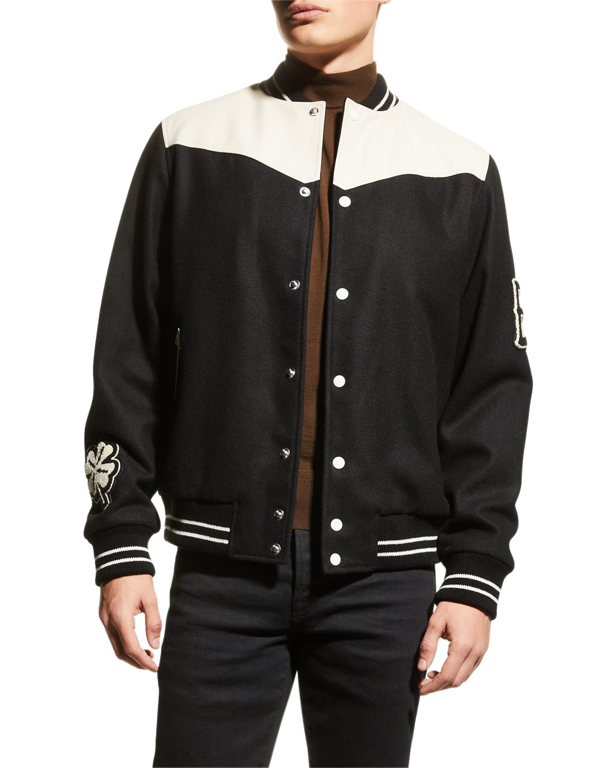 Scotch & Soda Men's Elvis Capsule Western Varsity Jacket In Combo A ...