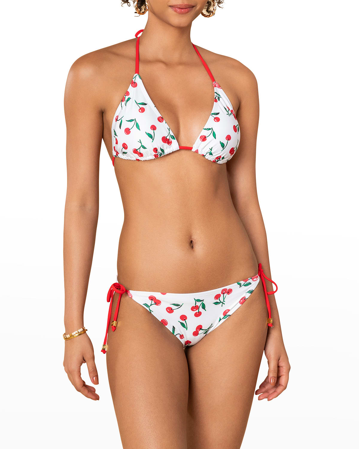 Shoshanna Cherry Triangle Bikini Top