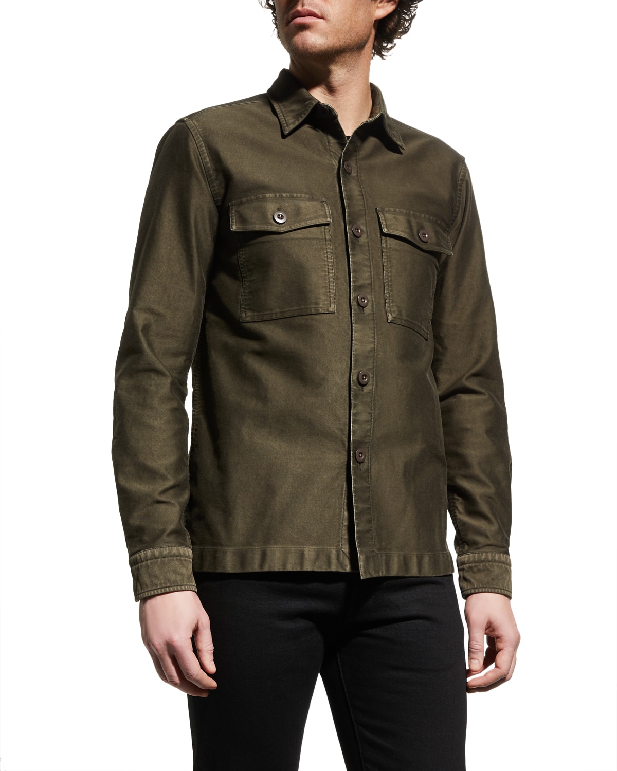 Men's Military Garment-Dyed Overshirt