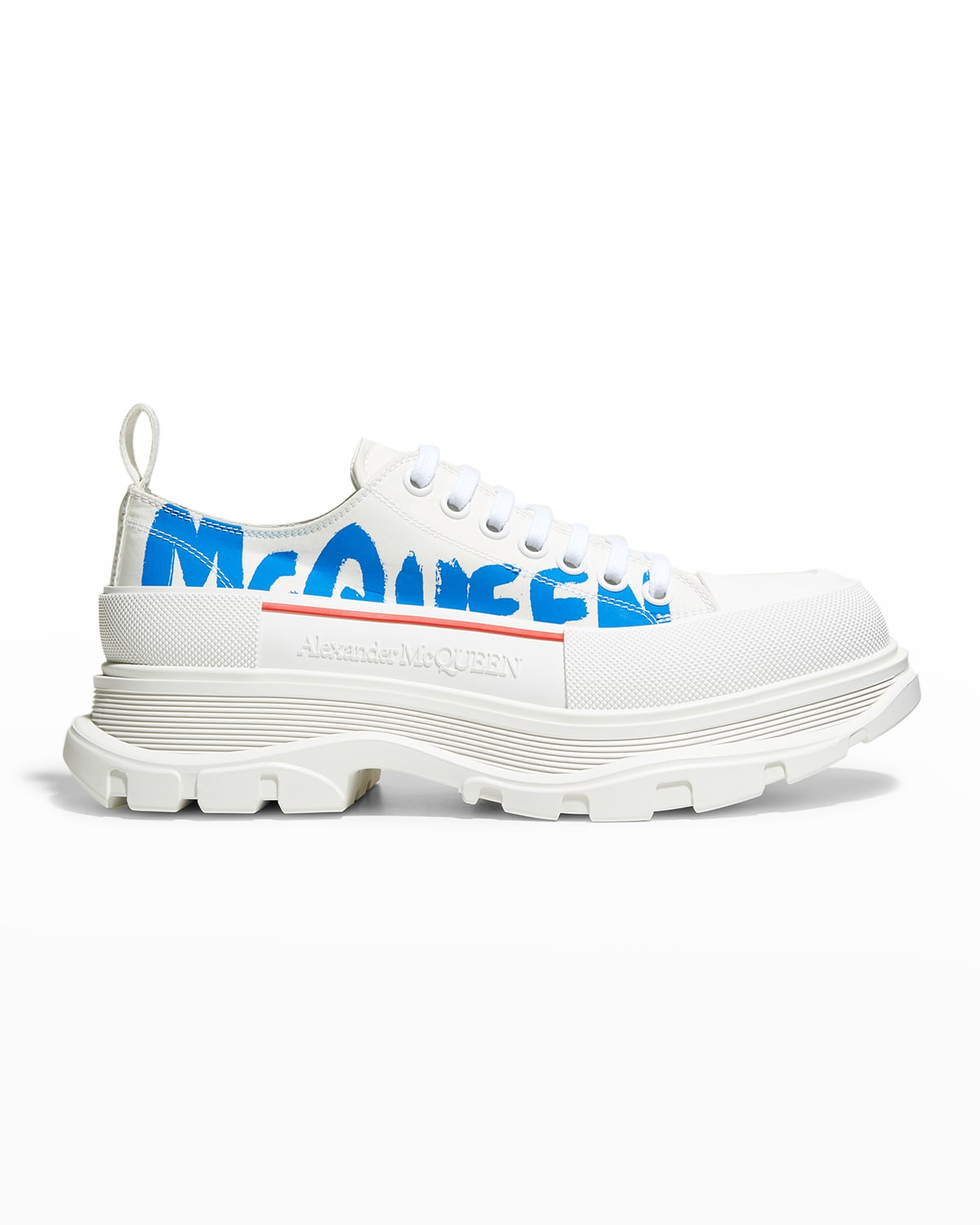 Alexander McQueen Men's Treadslick Logo Canvas Low-Top Sneakers