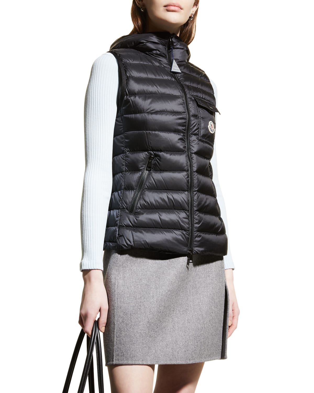Moncler Glyco Down-Fill Hooded Vest