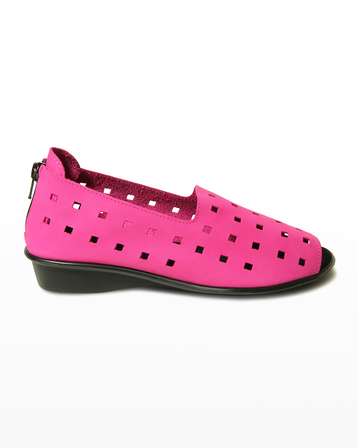 Sesto Meucci Evonne Square Cut Suede Ballerina Flats Smart Closet