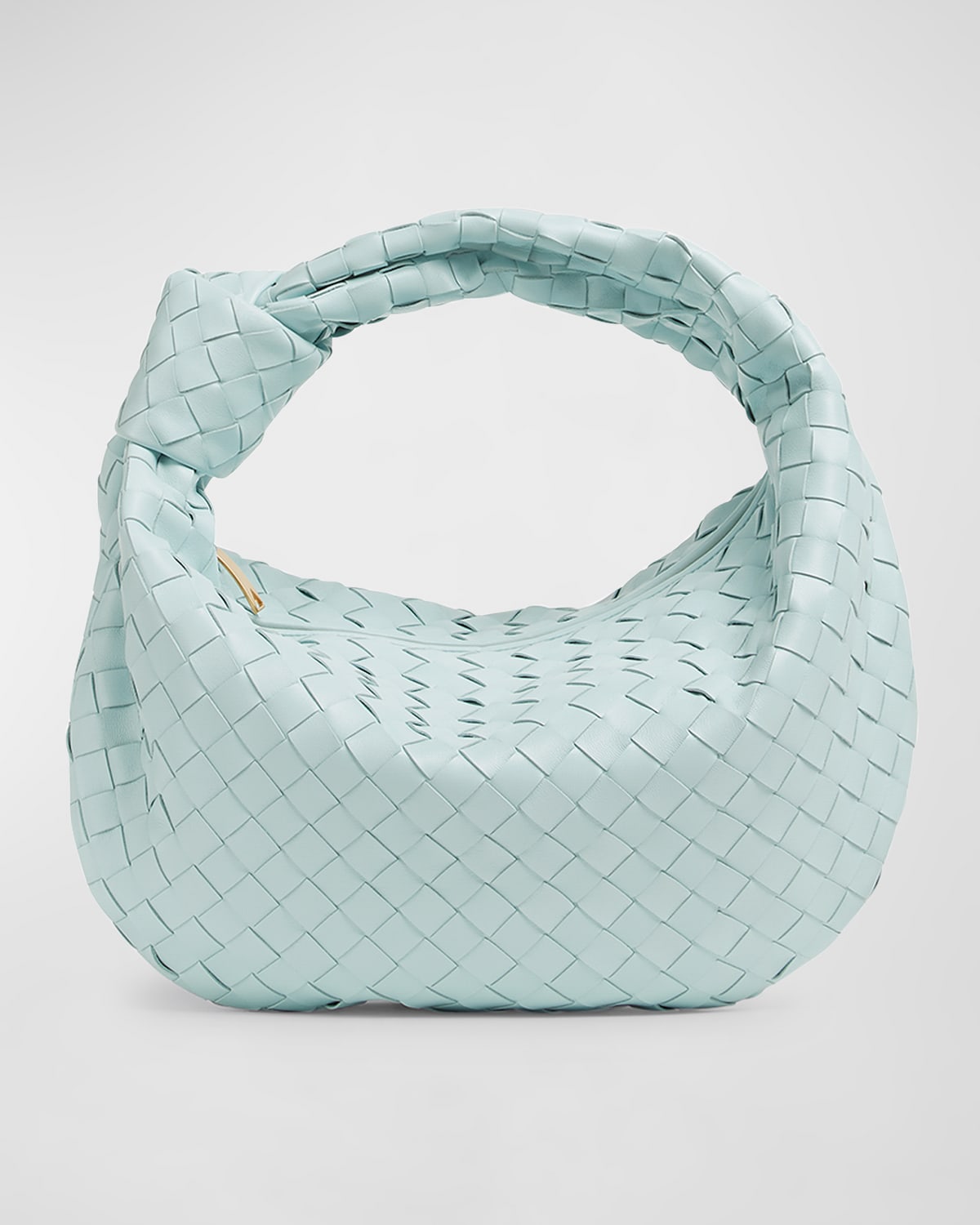 Bottega Veneta The Teen Jodie Intrecciato Hobo Bag In Teal