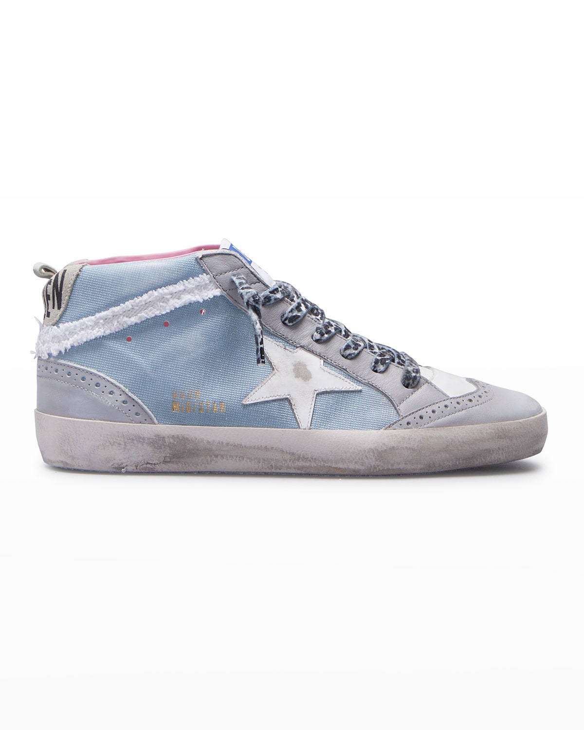 Mid Star Canvas Wing-Tip Sneakers