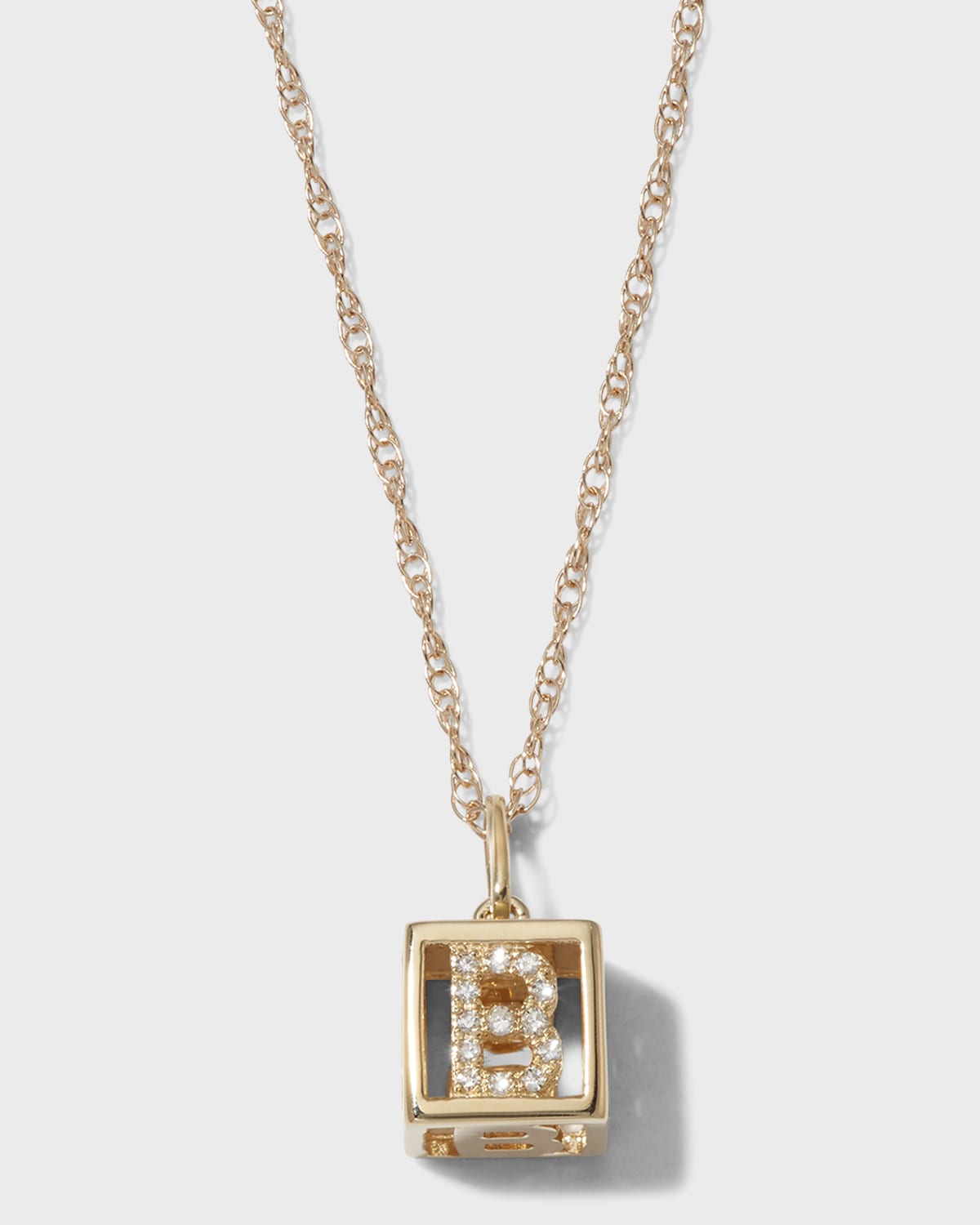 Stone And Strand Diamond Baby Block Necklace