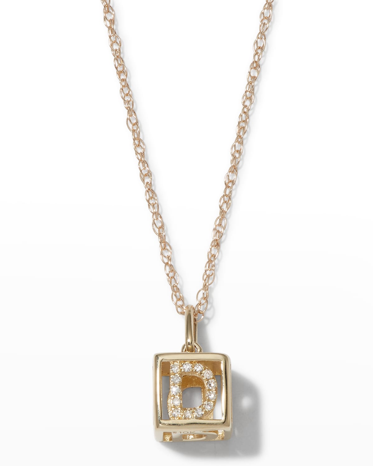 Stone And Strand Diamond Baby Block Necklace