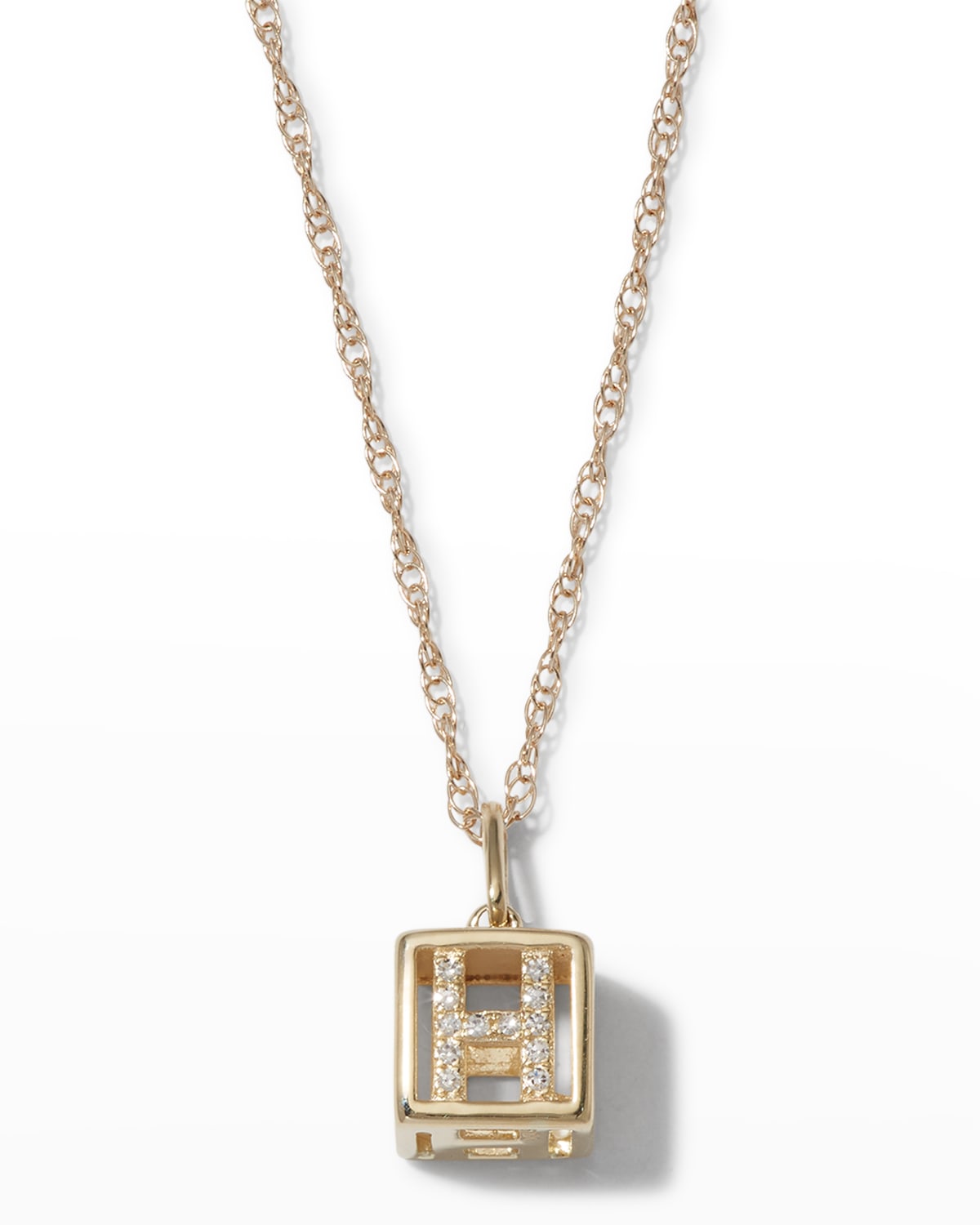 Stone And Strand Diamond Baby Block Necklace In H