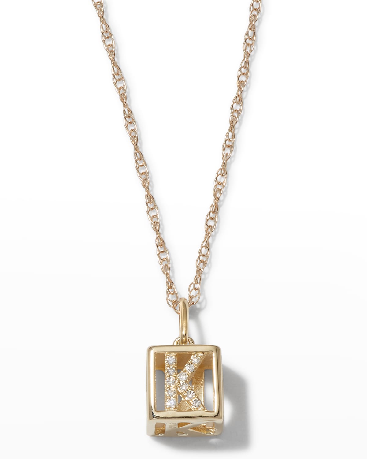Stone And Strand Diamond Baby Block Necklace In K