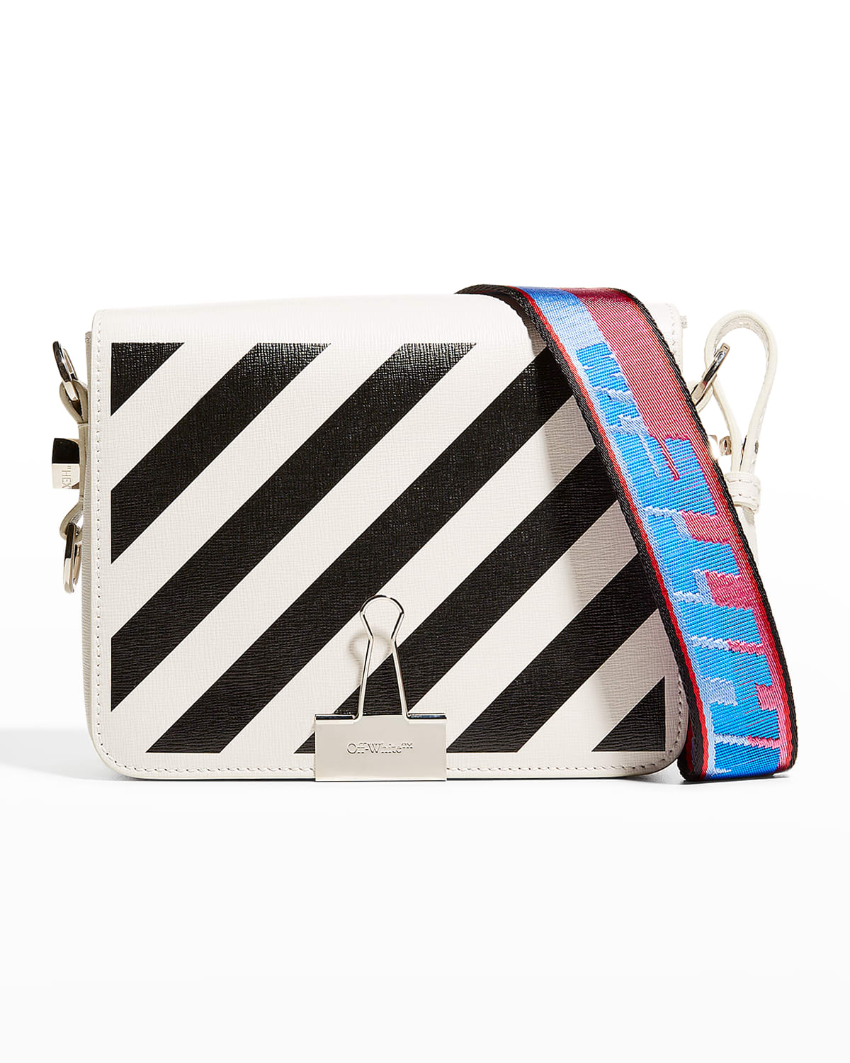 Off white hot sale striped purse