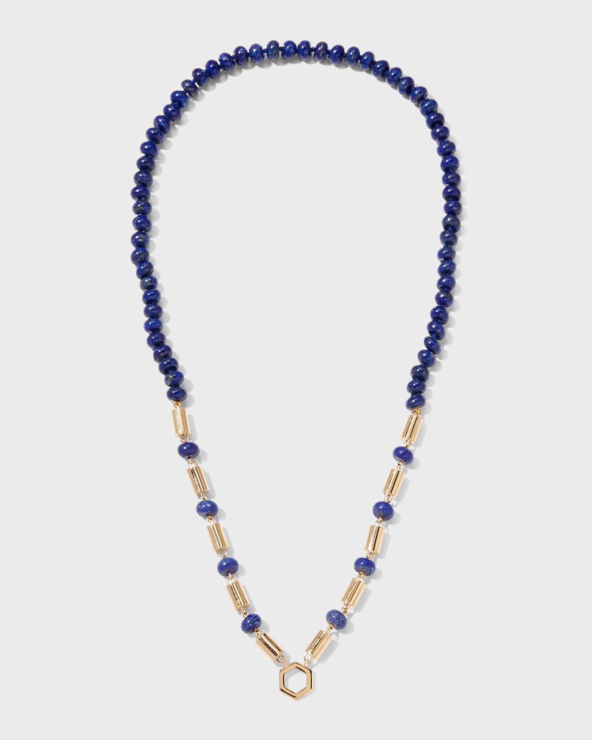 Harwell Godfrey Yellow Gold Baht Chain With Lapis