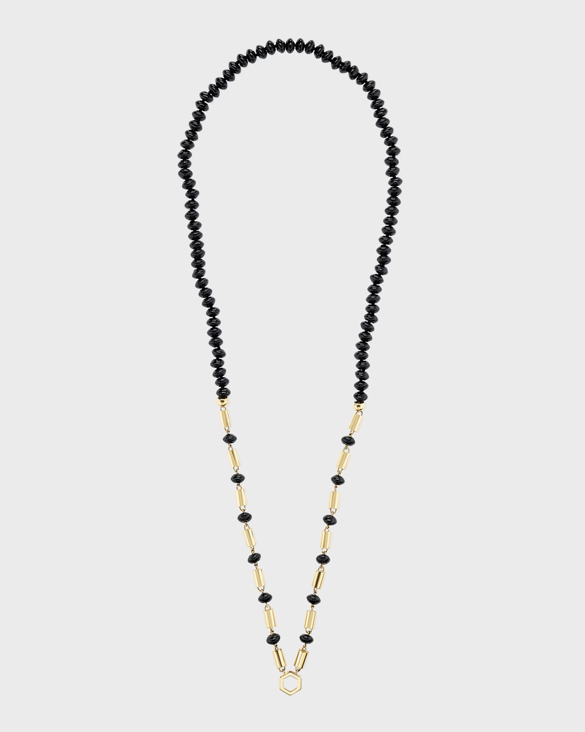 Harwell Godfrey Yellow Gold Black Onyx Necklace