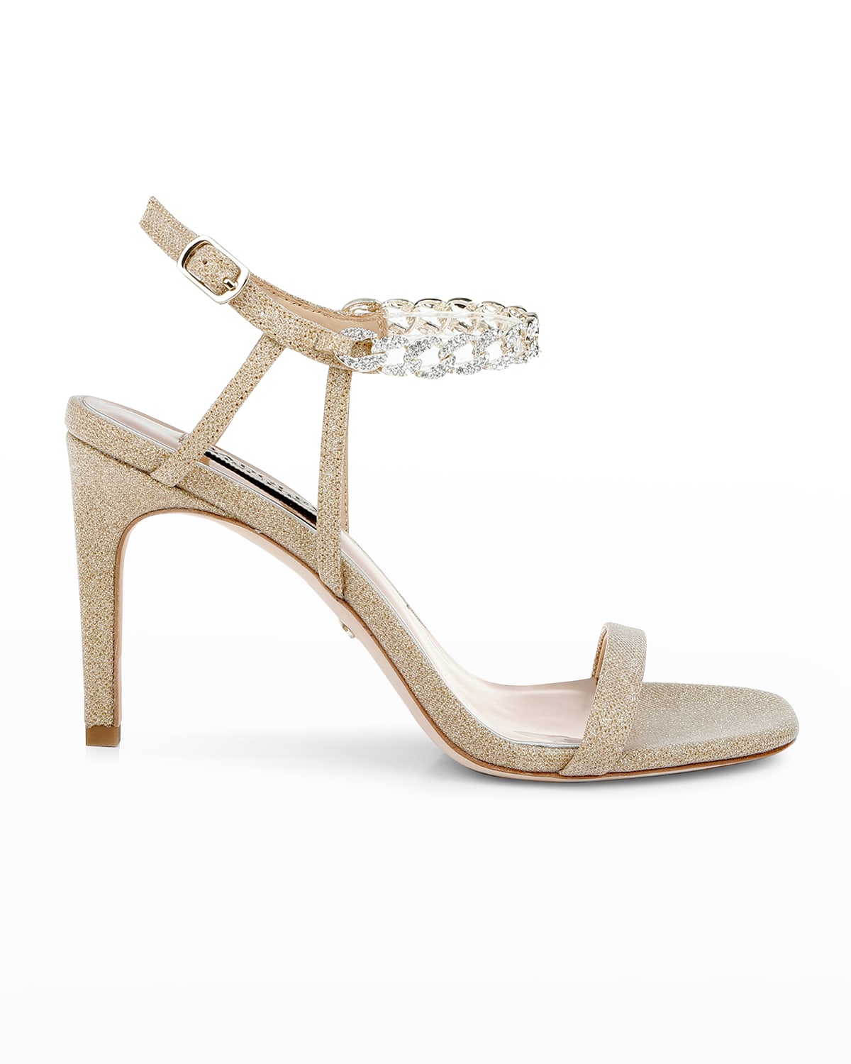 Badgley Mischka Kai Sandals In Platino Modesens