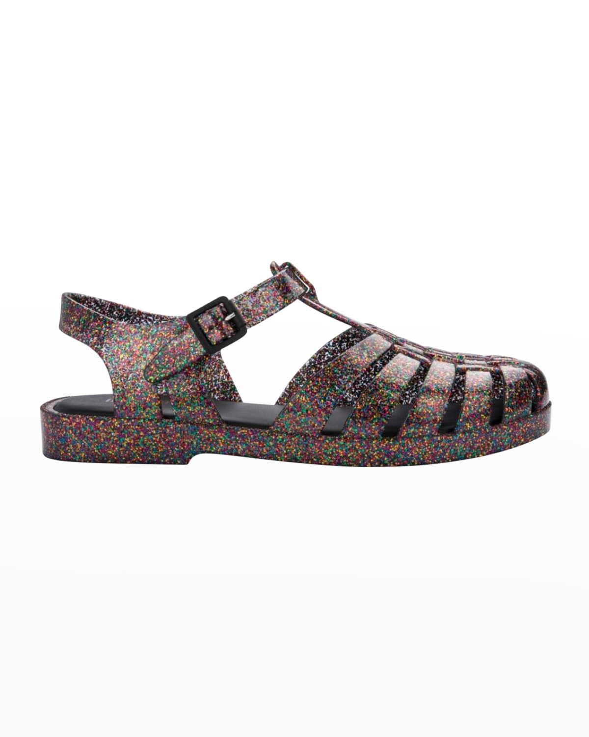 Melissa Possession Jelly Fisherman Sandal In Mixed Glitter Gla