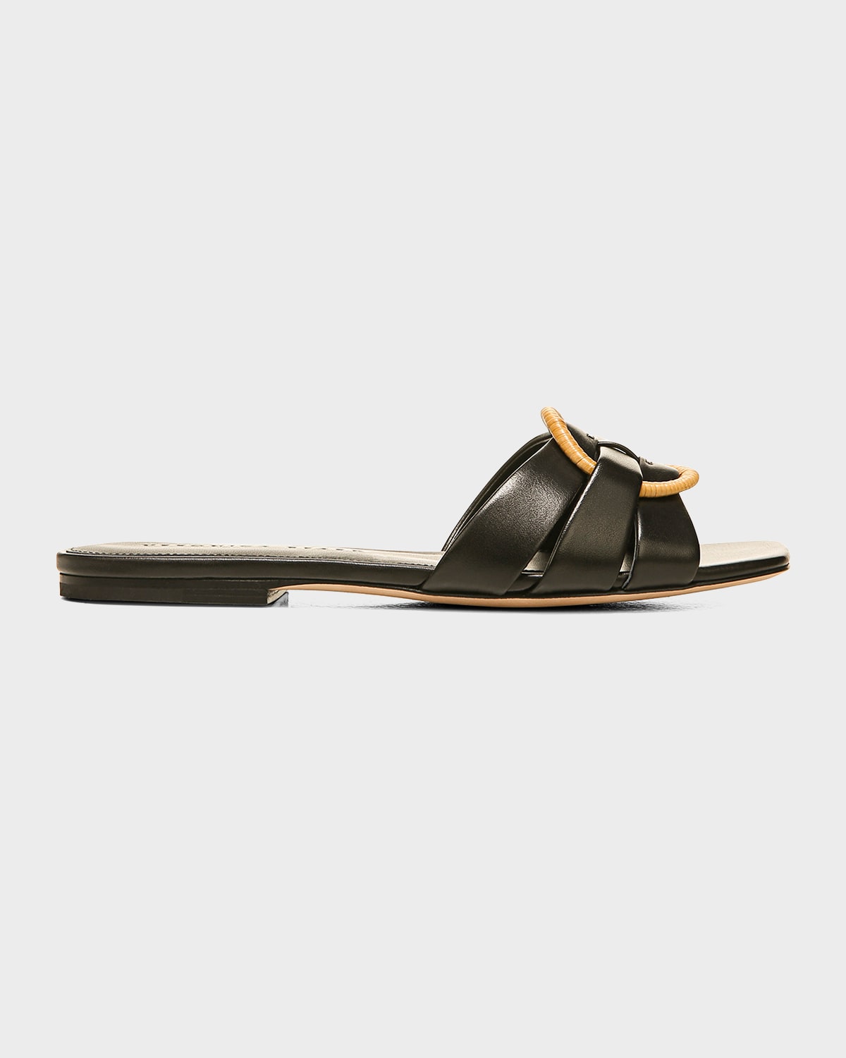 Madeira Leather Ring Flat Sandals