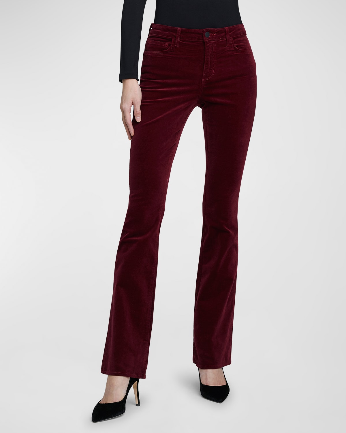 L'Agence Stevie High-Rise Straight Jeans