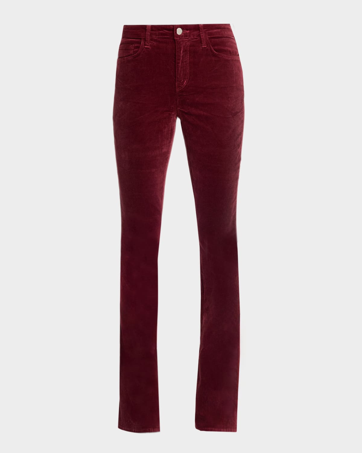 L'agence Stevie High-rise Straight Jeans In Brown