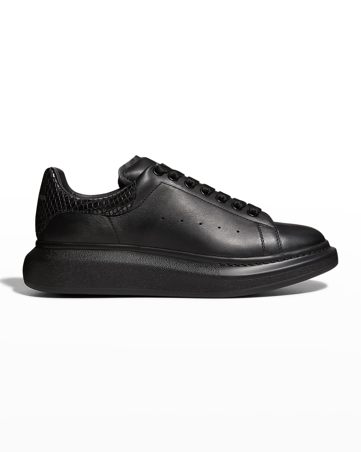 Alexander McQueen Men s Snakeskin Leather Low Top Sneakers Smart Closet