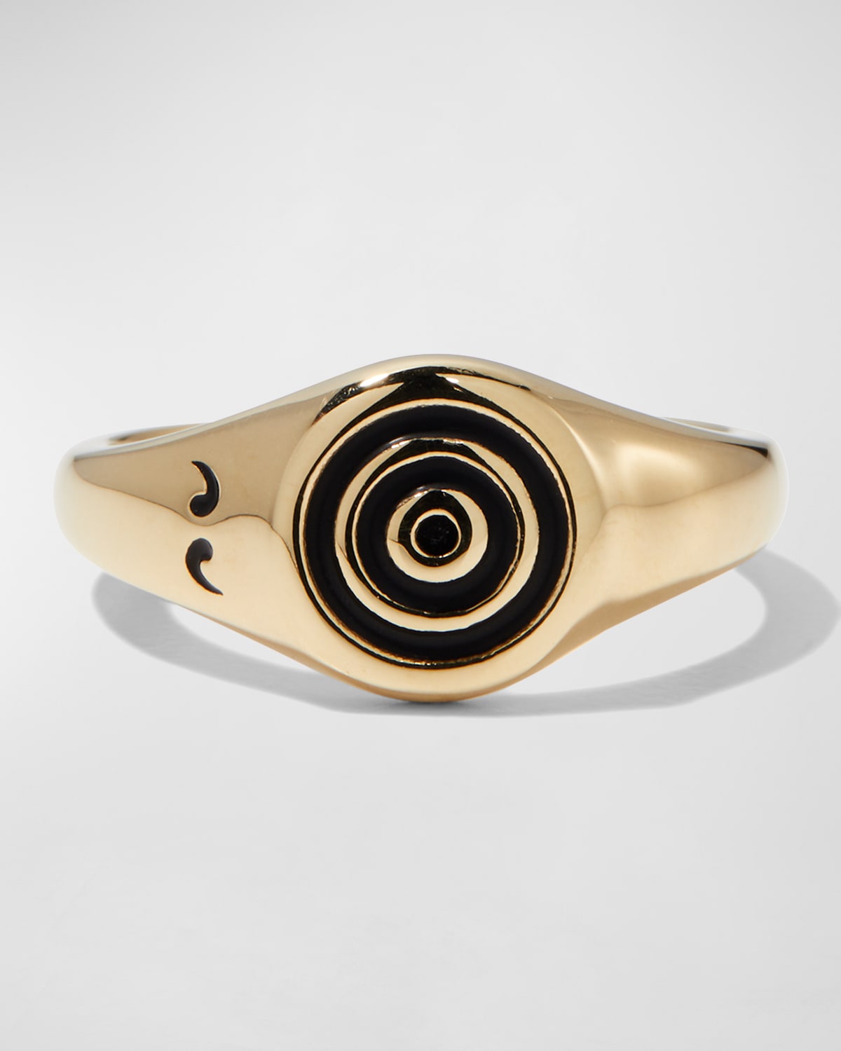 Men's Yellow Gold Acies Ipnotic Signet Ring