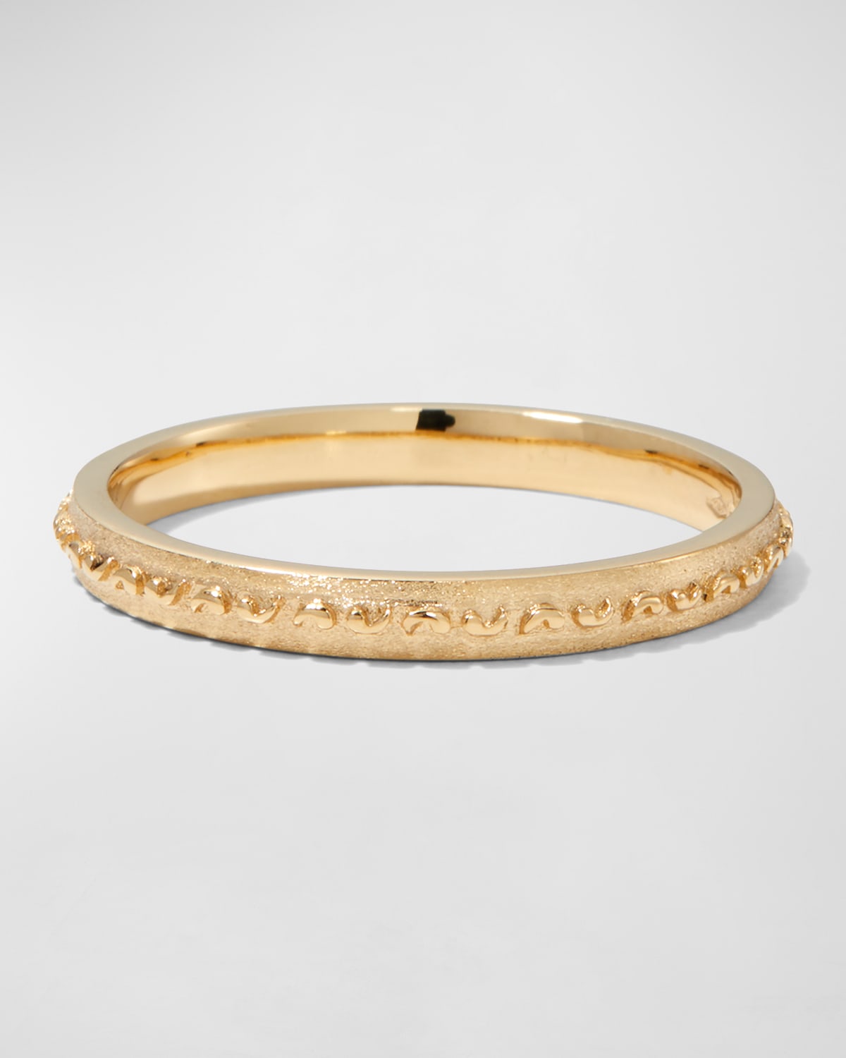 Men's Yellow Gold Icon Slim Eternity Band Ring