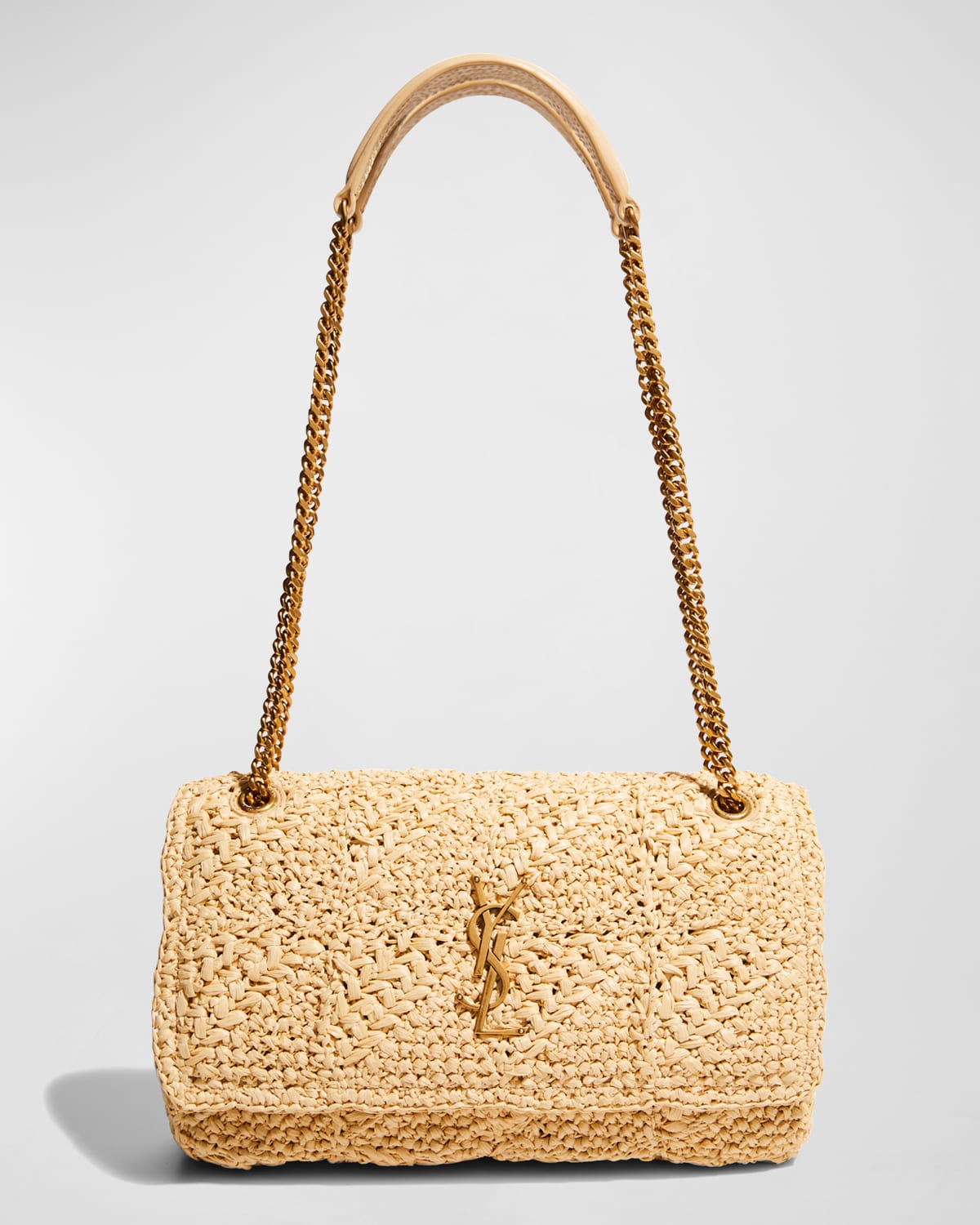 Ysl raffia shoulder bag hotsell