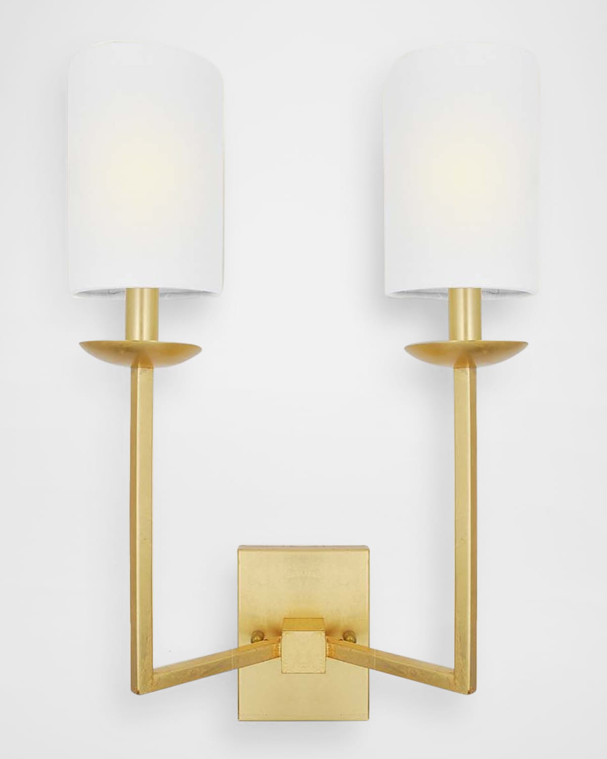 Worlds Away Stanley 18.5" 2-arm Wall Sconce In Gold