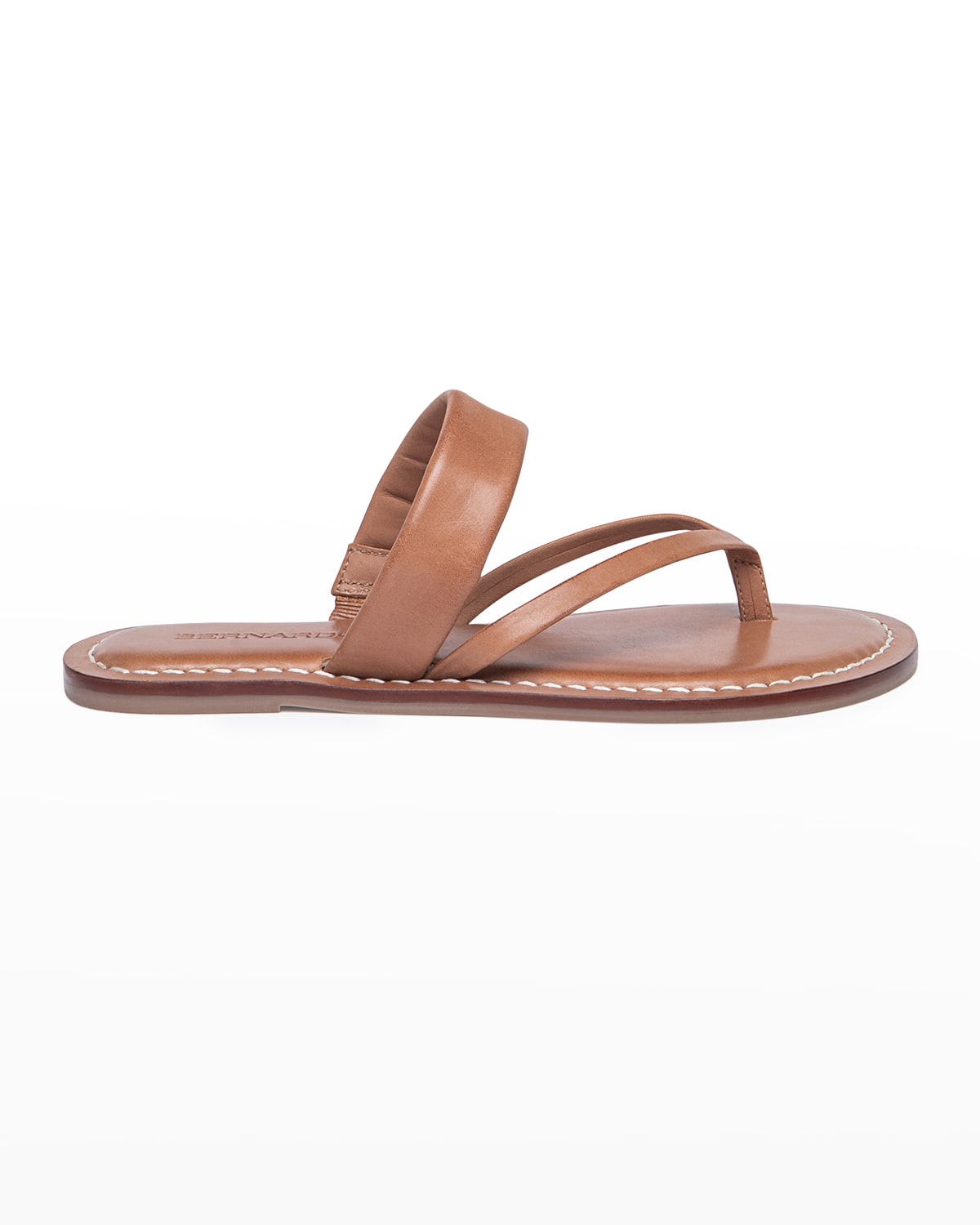 Shop Bernardo Leia Flat Thong Sandals In Luggage