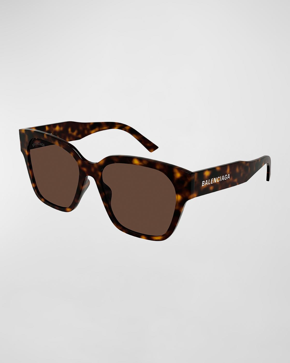 Balenciaga Women\'s Sunglasses Havana-Brown Lenses BB0056SA 002 56-17 150 Balenciaga Brown Square Ladies Sunglasses Bb0056sa 002 56 In  main image 4