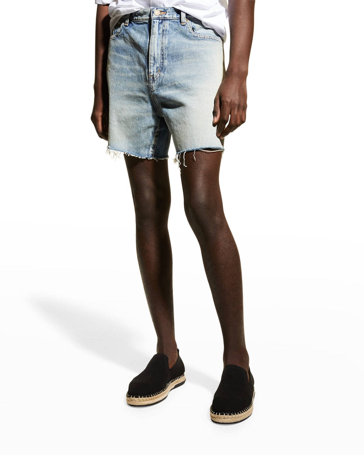 Saint Laurent Men's California Denim Shorts