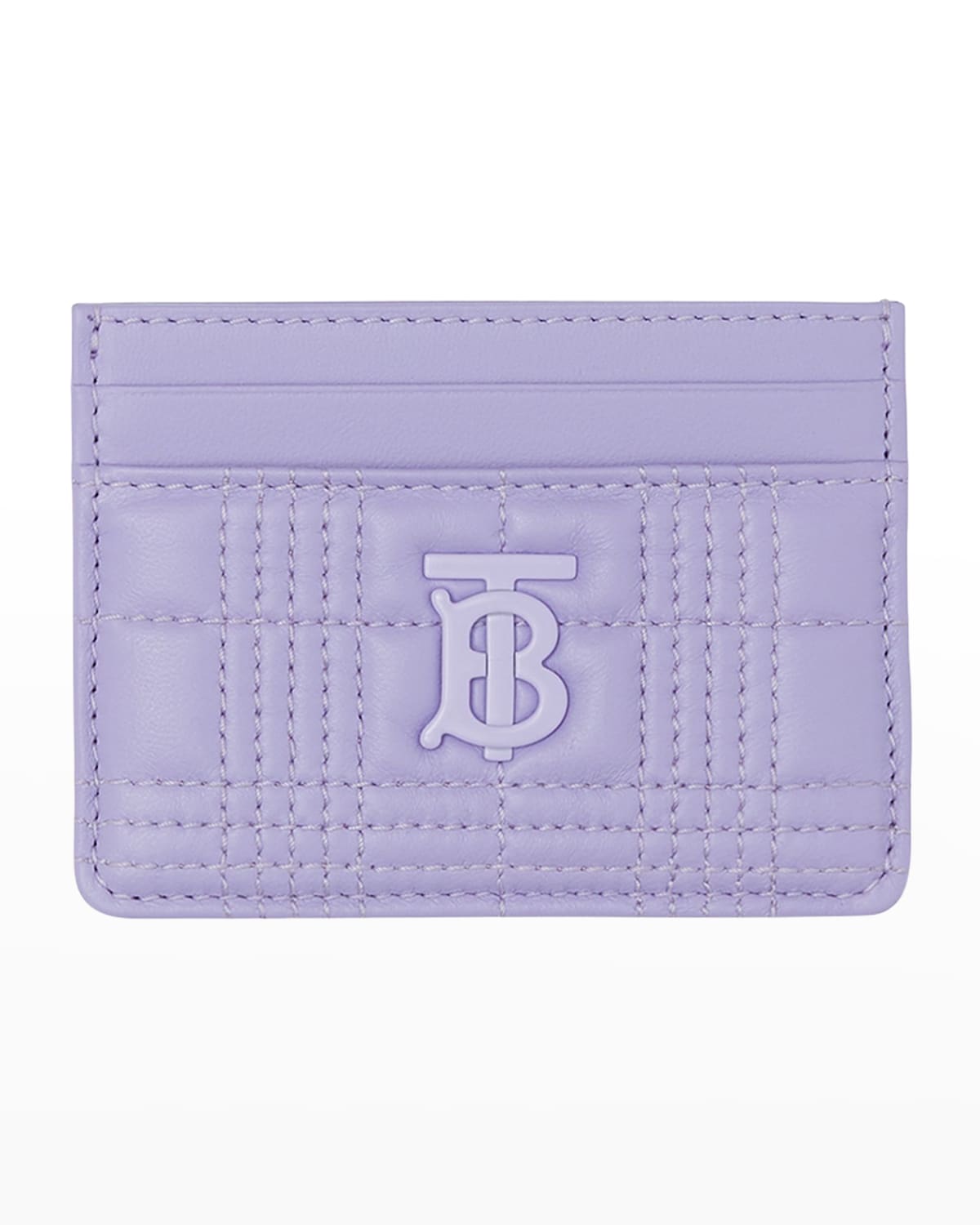 Burberry Lola Check-Quilted Leather Card Case