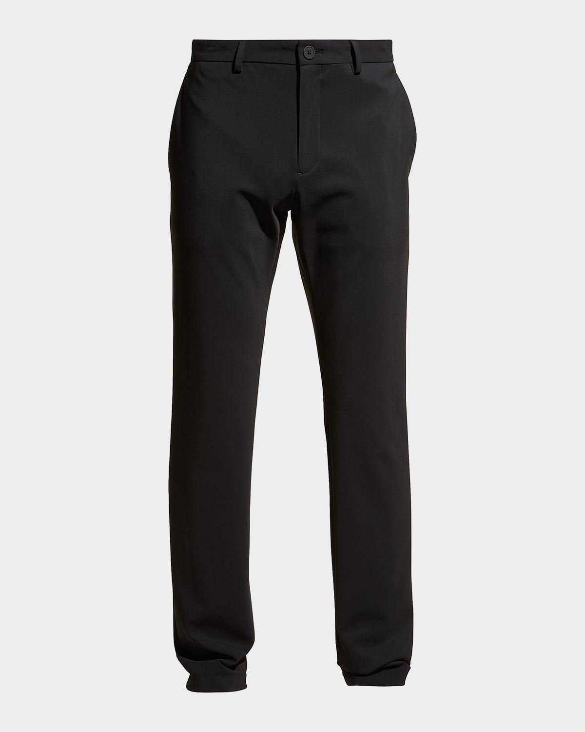 Theory Men's Zaine Precision Ponte Slim-straight Chino-style Pants In Black