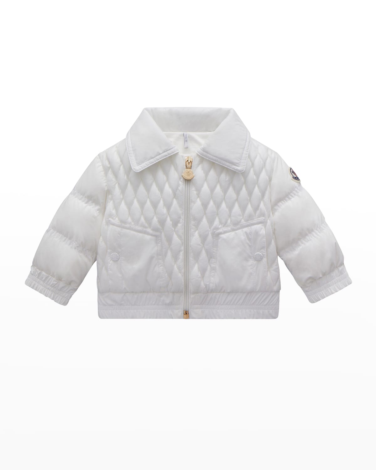 MONCLER GIRL'S ODIT DIAMOND-QUILTED JACKET