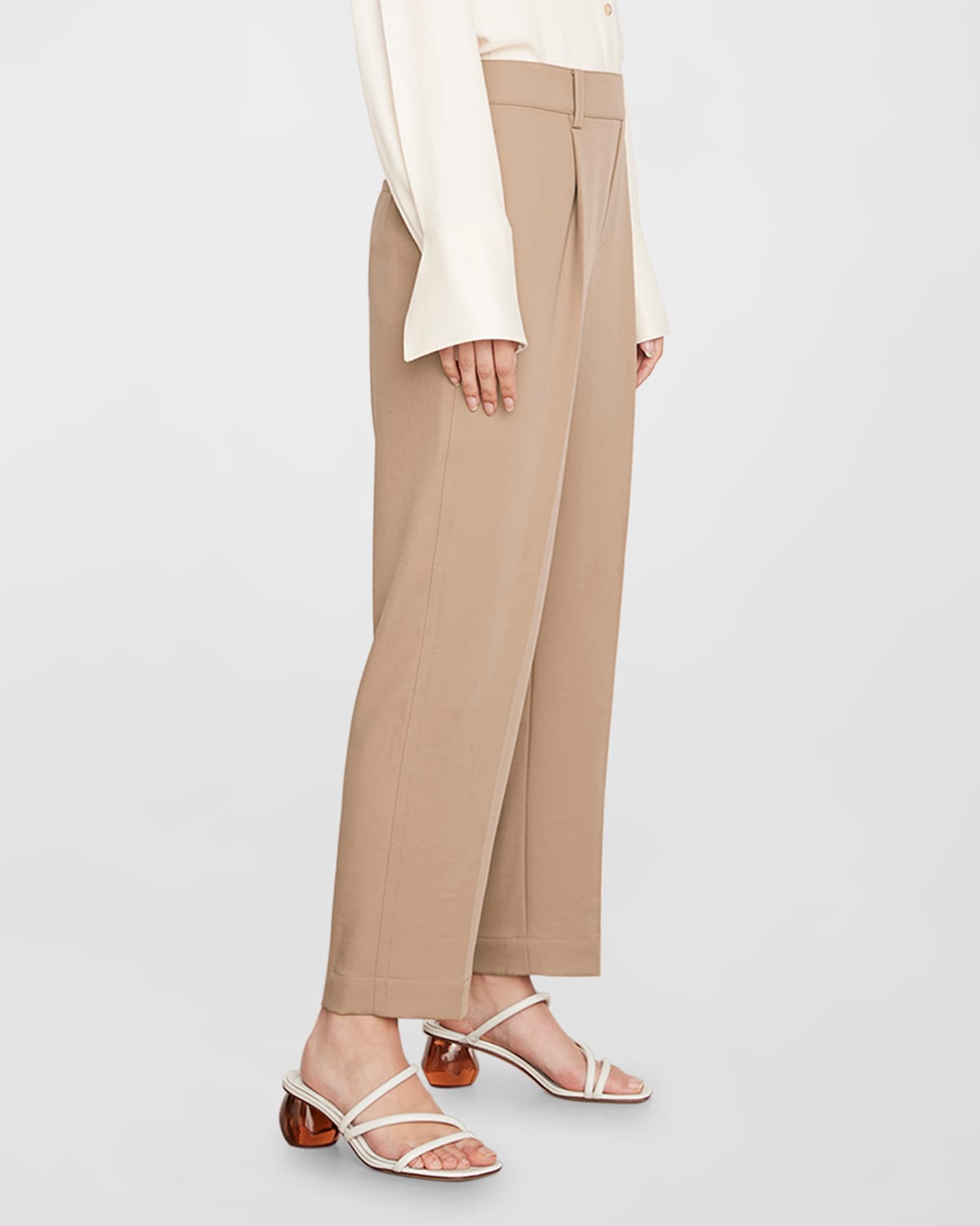 Vince Tapered Pull-on Pants In Sandshell