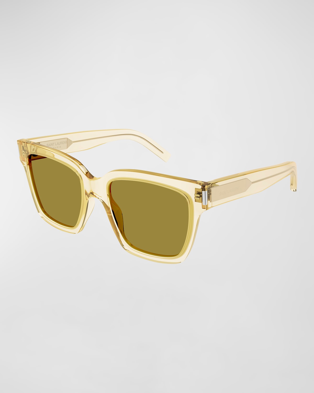 Saint Laurent Men's Rectangle Acetate Sunglasses
