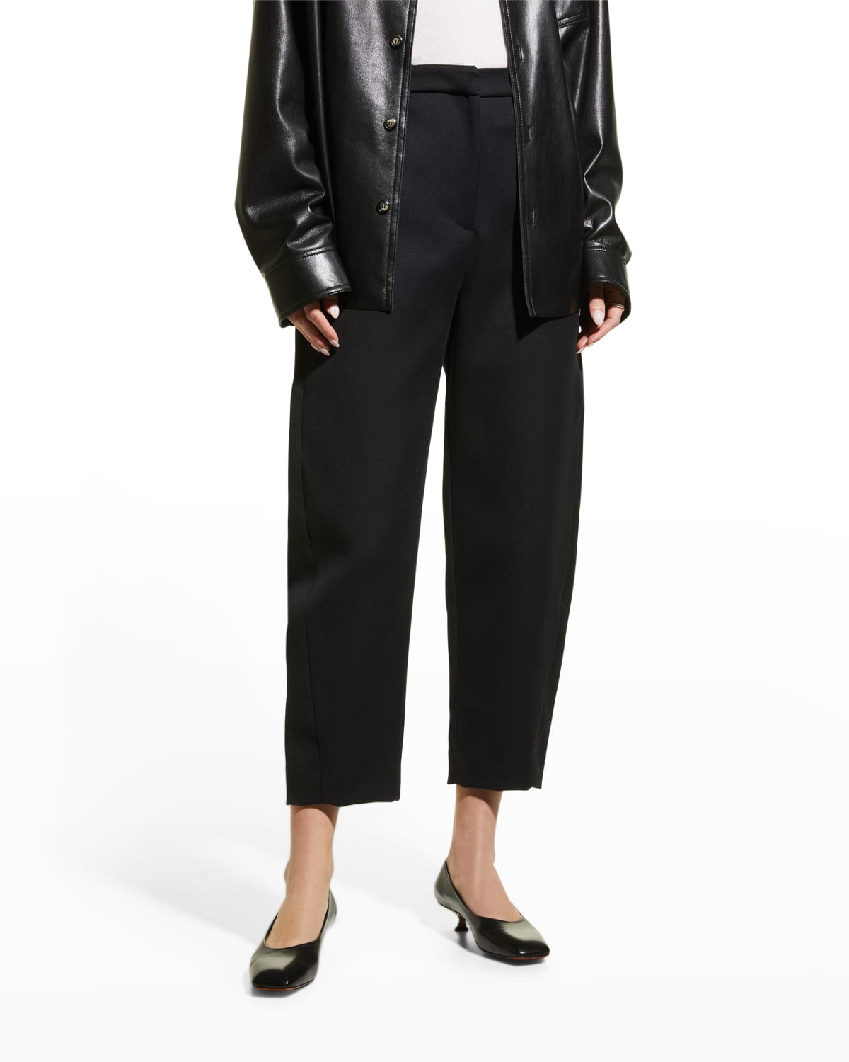 Toteme Twisted Seam Straight-Leg Ankle Trousers